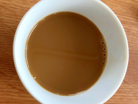 甘酒入りカフェオレ